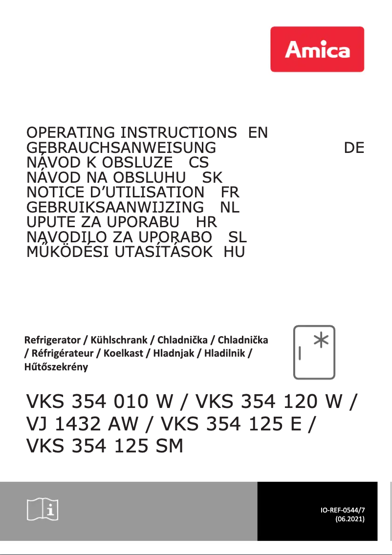 First page image of the manual for VKS 354 125 SM