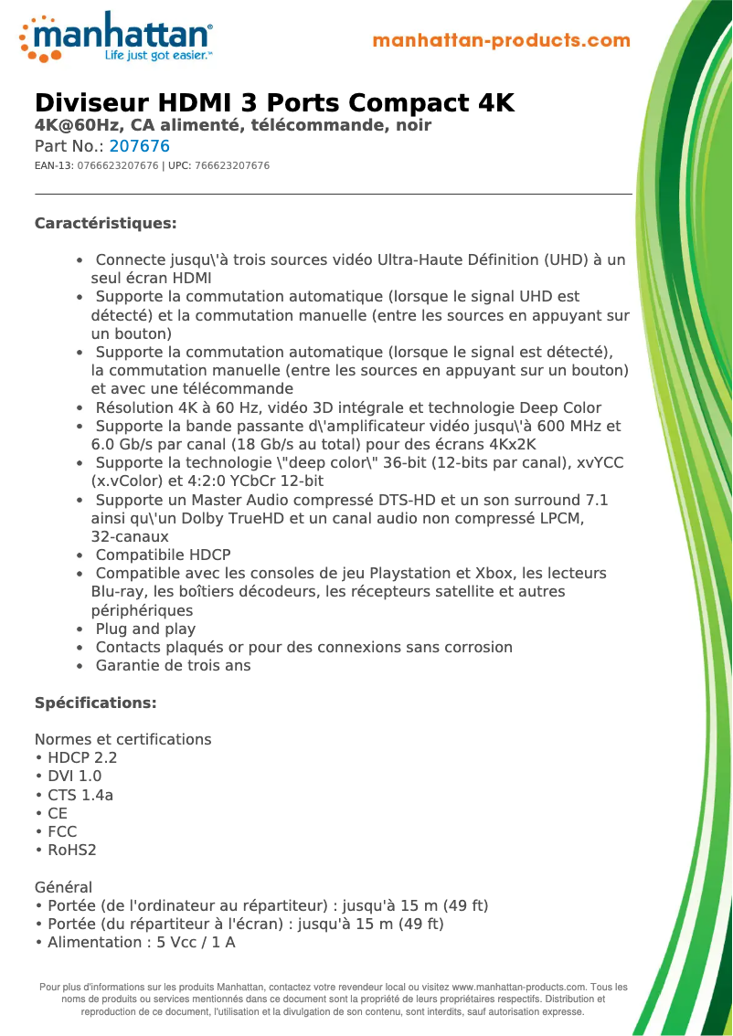 First page image of the manual for 207676