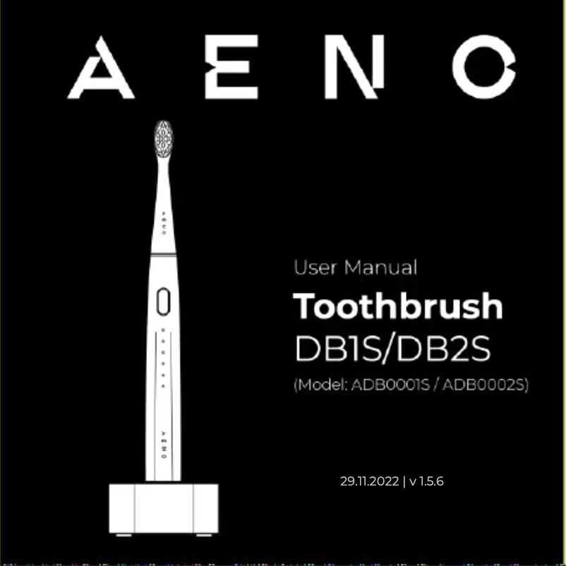 Page 1 of the manual User Manual AENO DB1S