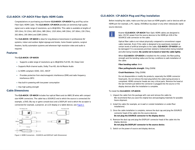 First page image of the manual for CP-AOCH-328