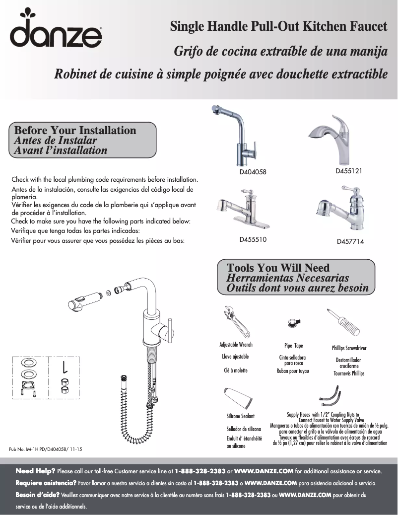 Image de la première page du manuel de l'appareil D404058