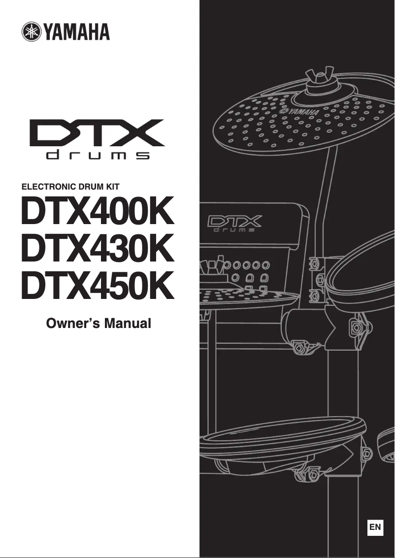 Page 1 of the manual User Manual Yamaha DTX450K