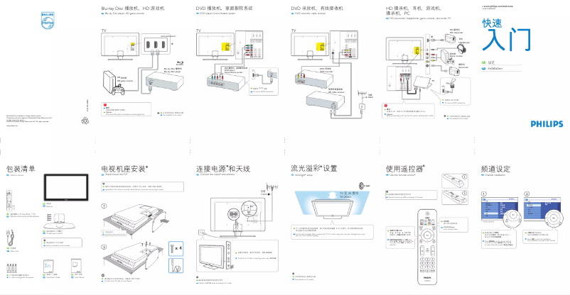 First page image of the manual for 47PFL5403