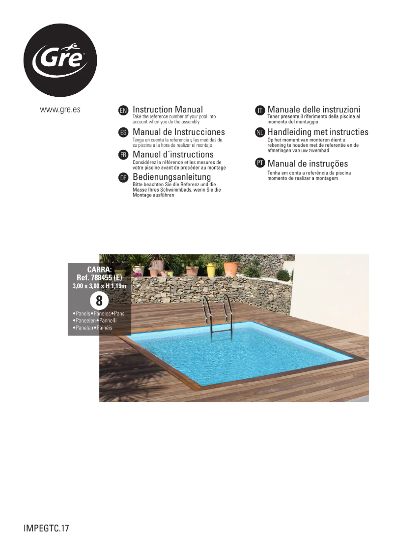 First page image of the manual for 788455E