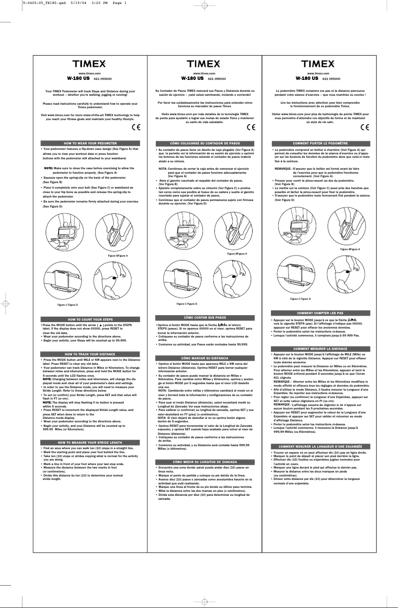 Image de la première page du manuel de l'appareil W180-M621