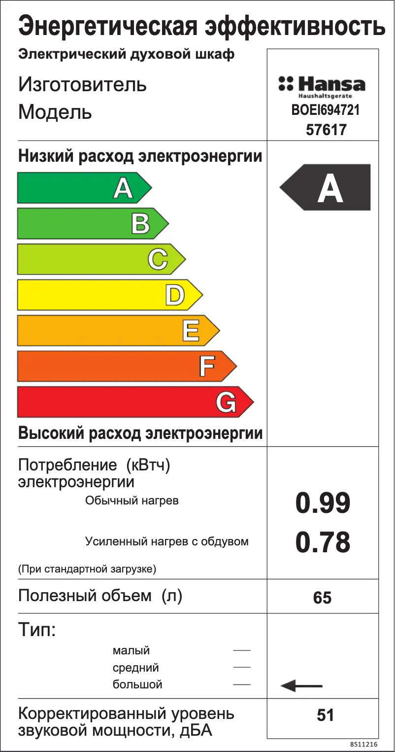 First page image of the manual for BOEI694721