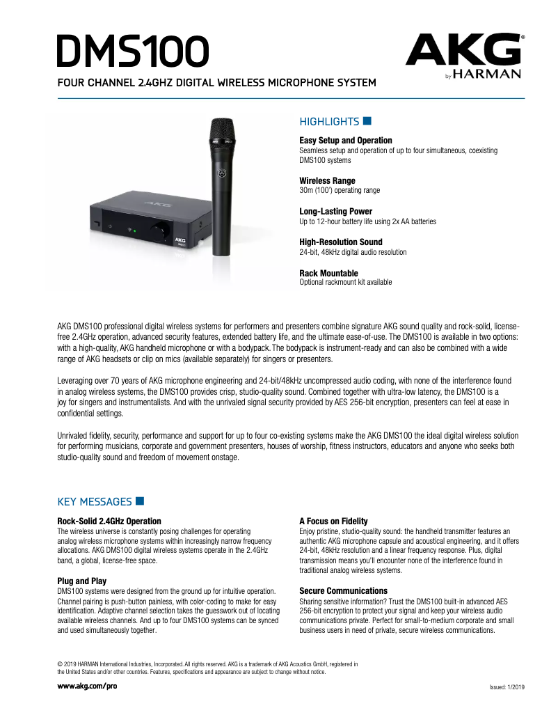 First page image of the manual for DMS100