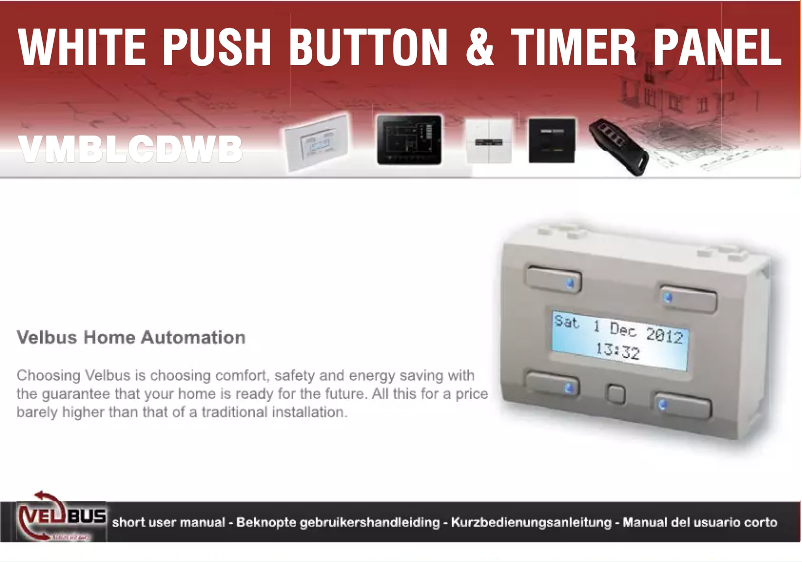 First page image of the manual for VMBLCDWB