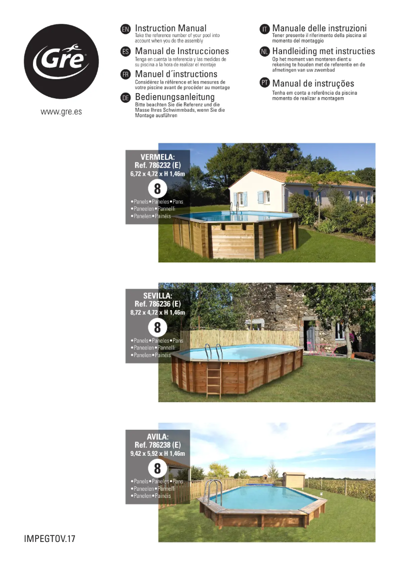 First page image of the manual for 786238E