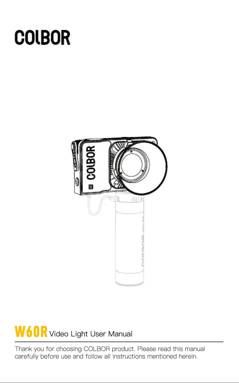 First page image of the manual for W60R