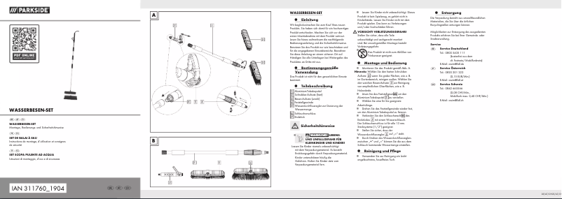 Page 1 of the manual User Manual Parkside IAN 311760