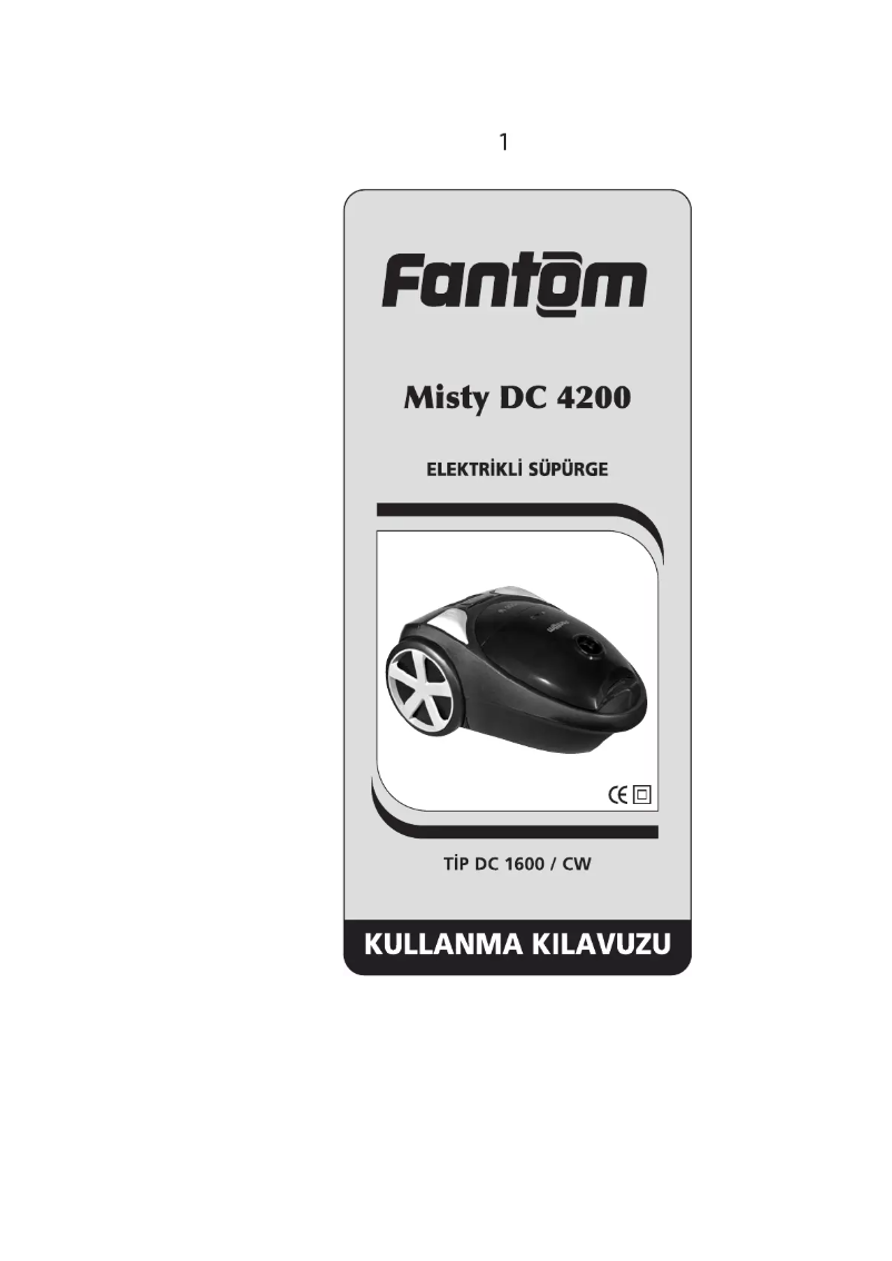 Page 1 of the manual User Manual Fantom Mitsy DC 4200