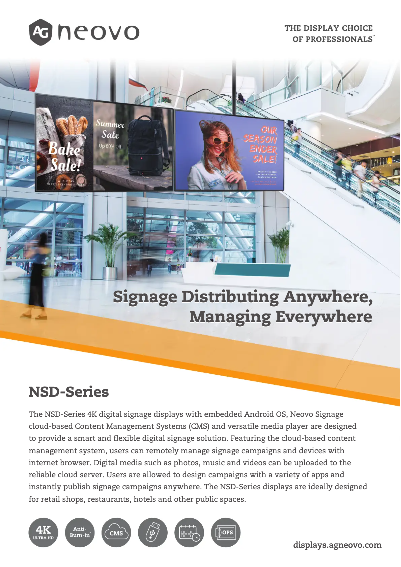 First page image of the manual for NSD-5501Q