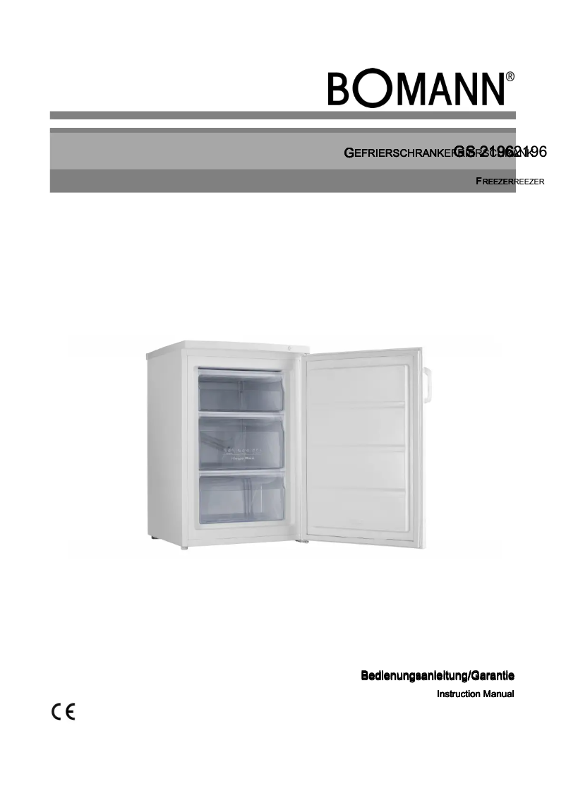 First page image of the manual for GS 2196