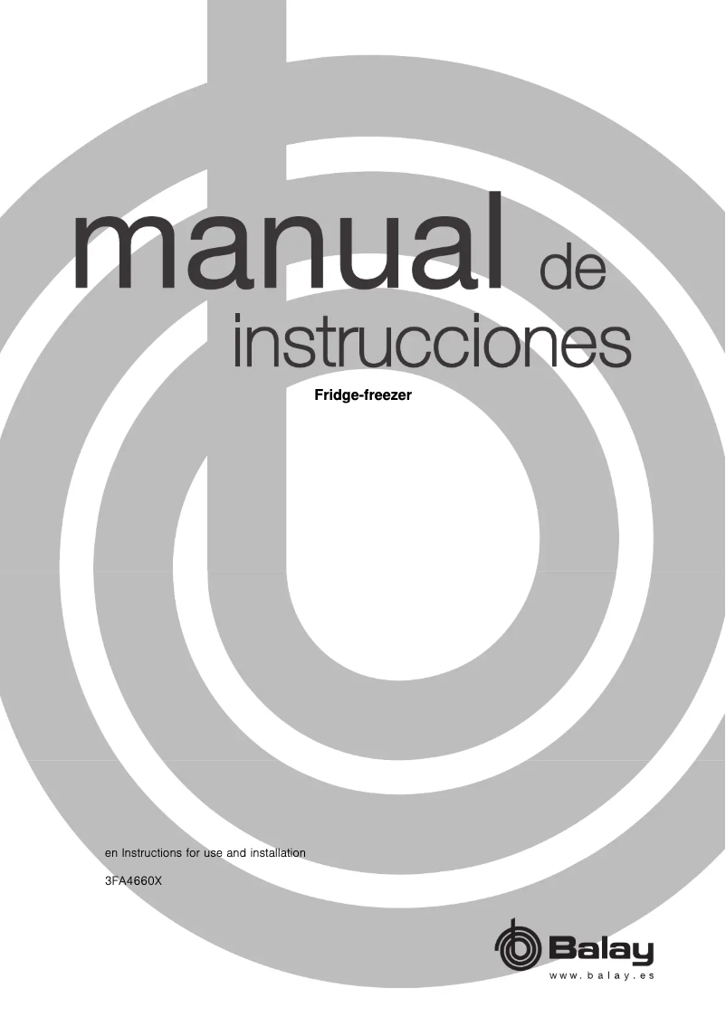 First page image of the manual for 3FA4660X