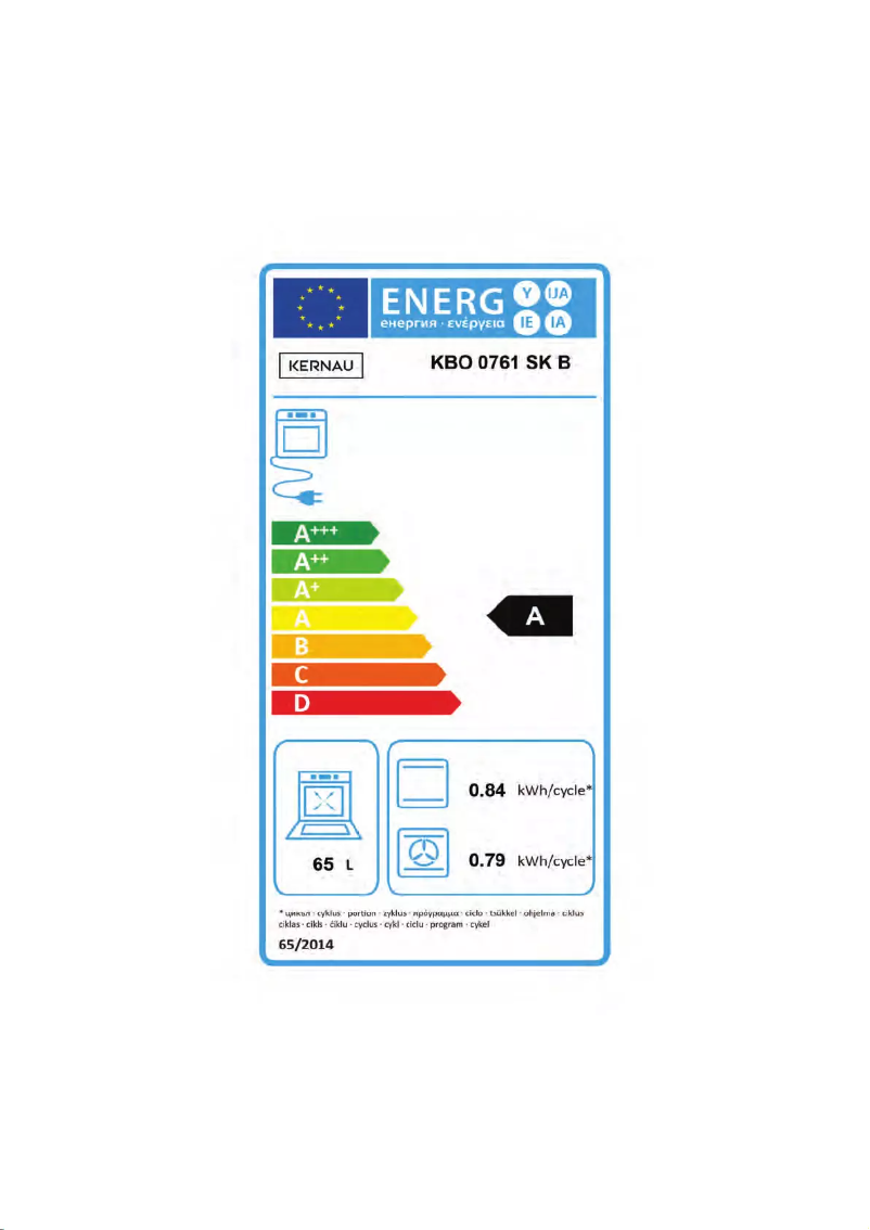 First page image of the manual for KBO 0761 SK B
