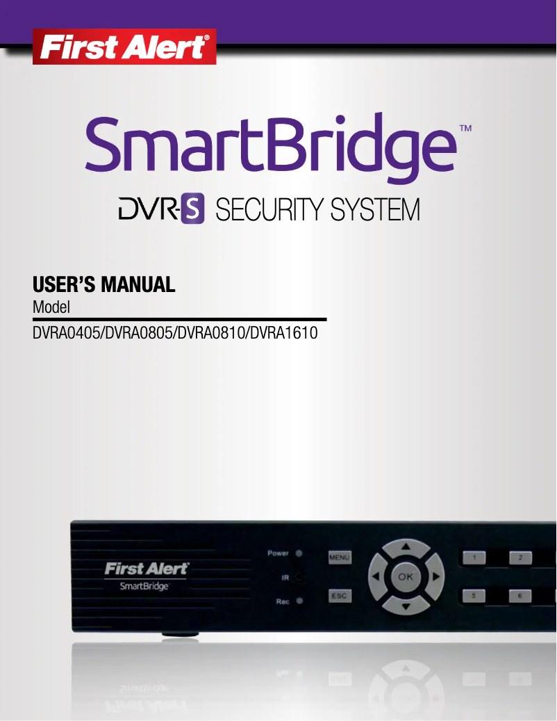 Page 1 of the manual User Manual First Alert DCA8405-520