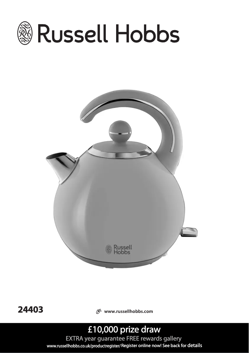 Page 1 de la notice Manuel utilisateur Russell Hobbs Bubble 24403