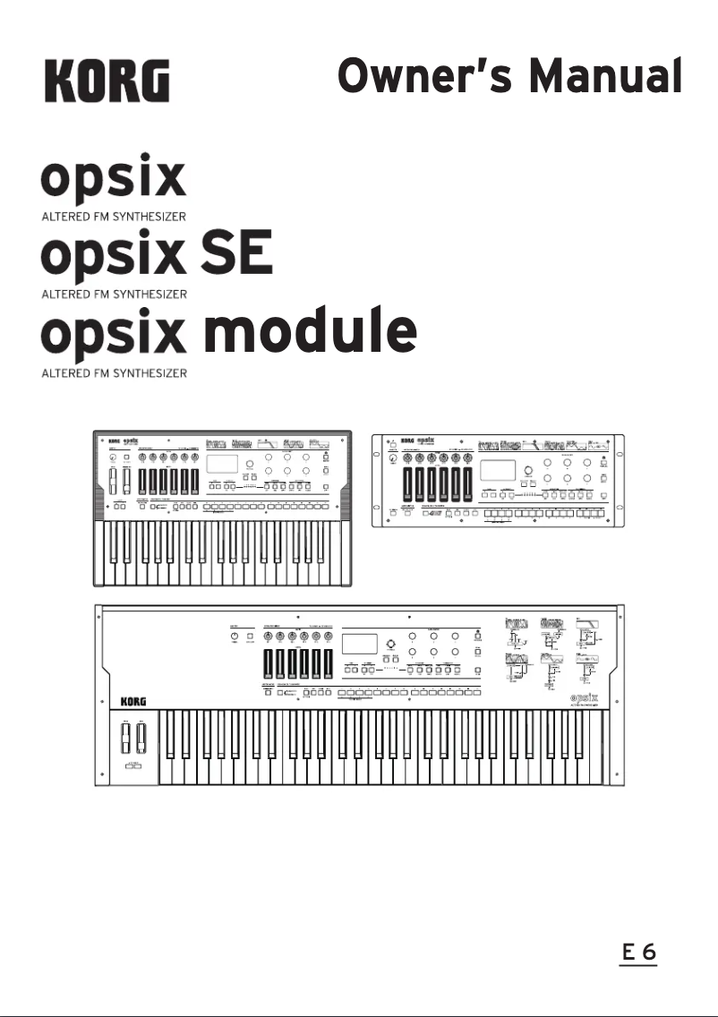First page image of the manual for Opsix MK2