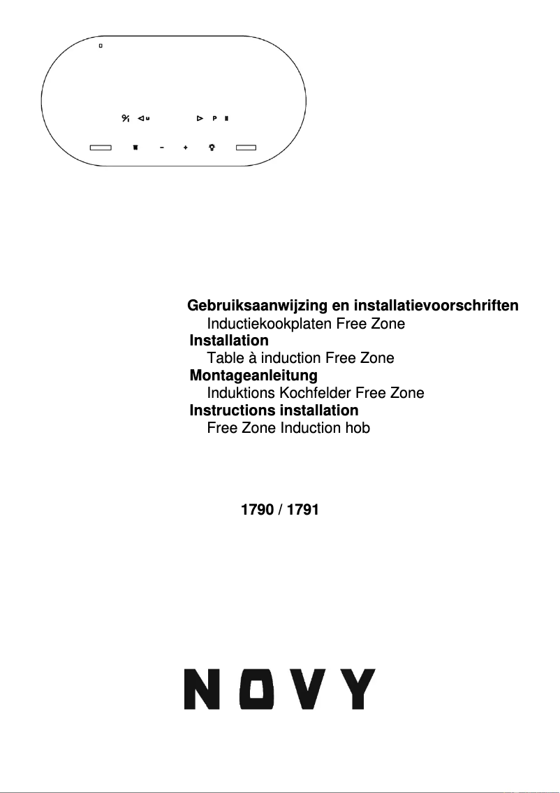 Page 1 of the manual Installation Guide Novy Multi zone 1790