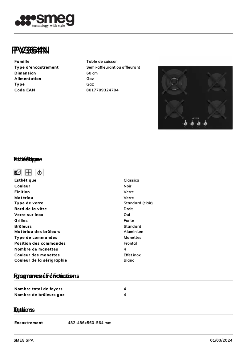 First page image of the manual for PV364N