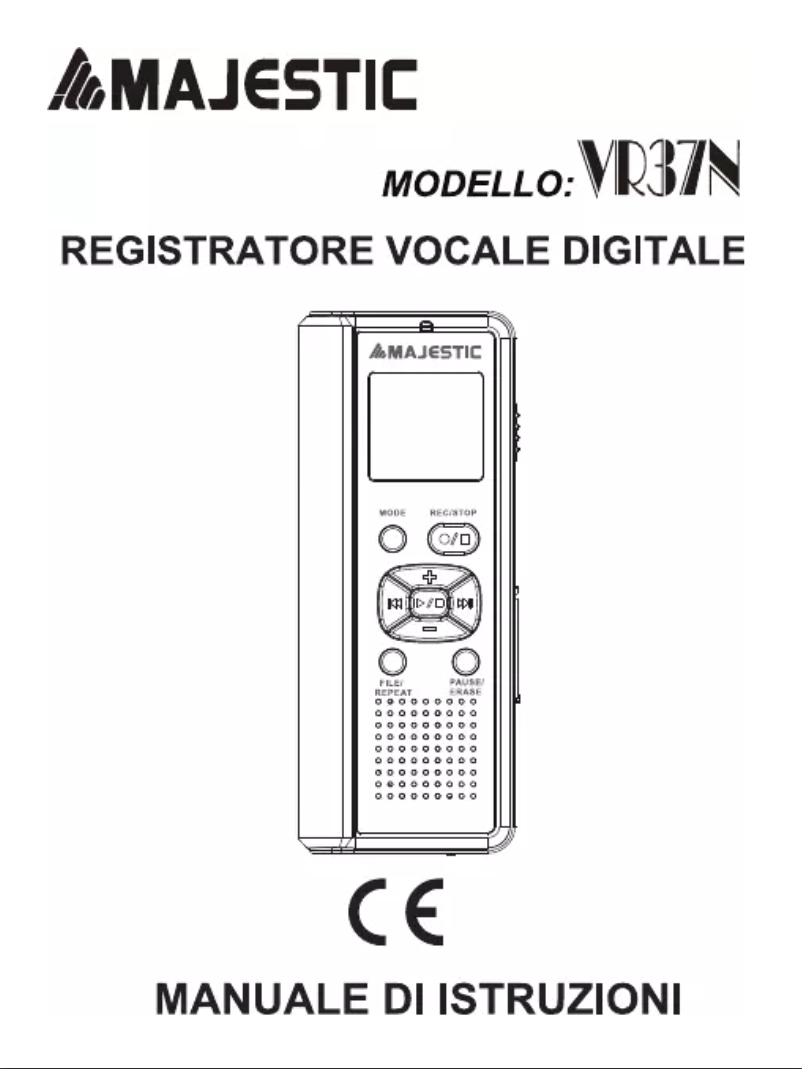 Page 1 of the manual User Manual Majestic VR-37