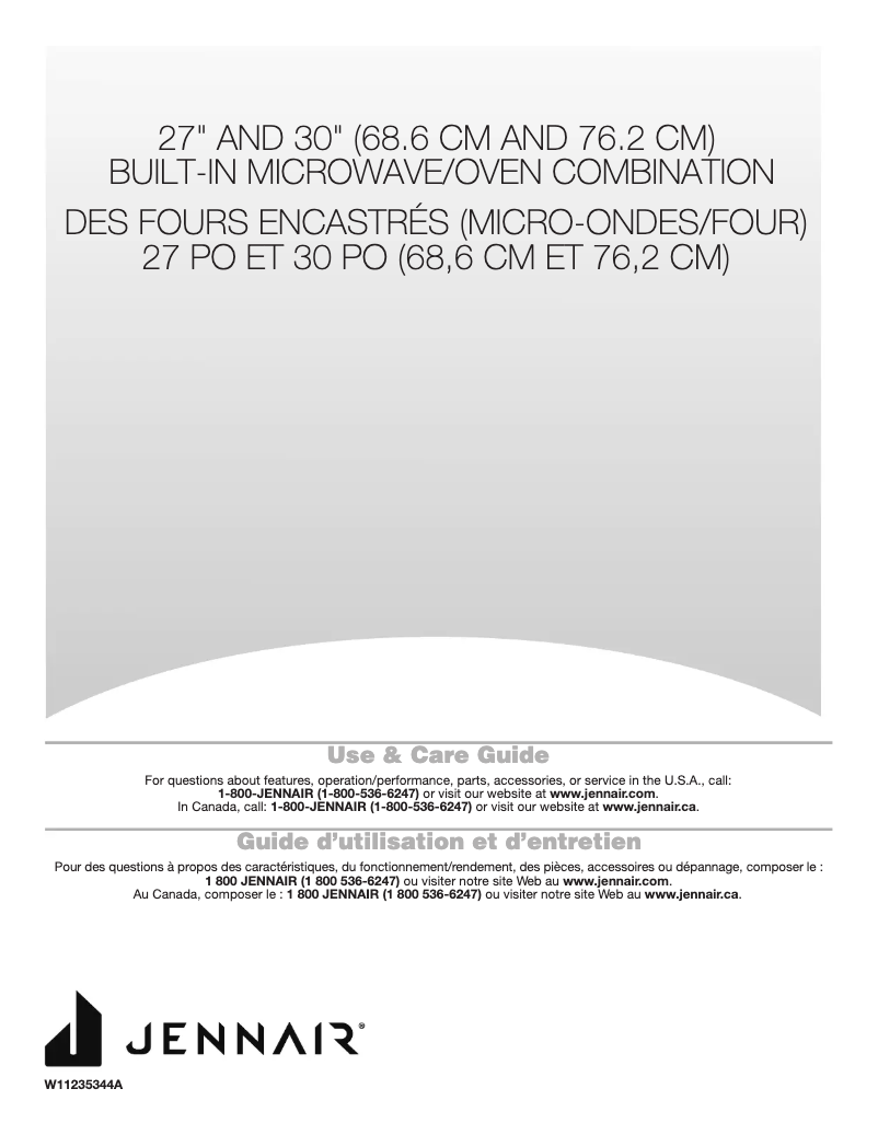 Page 1 of the manual User Manual JennAir JMW2430IM