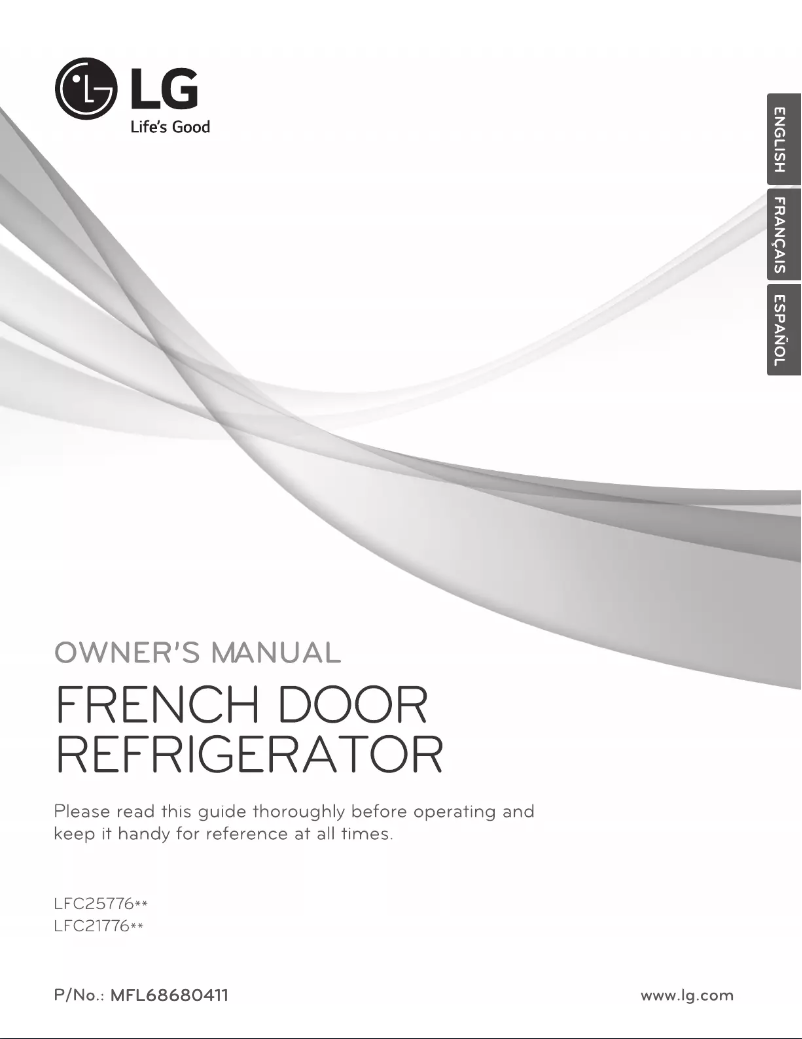 First page image of the manual for LFC21776ST