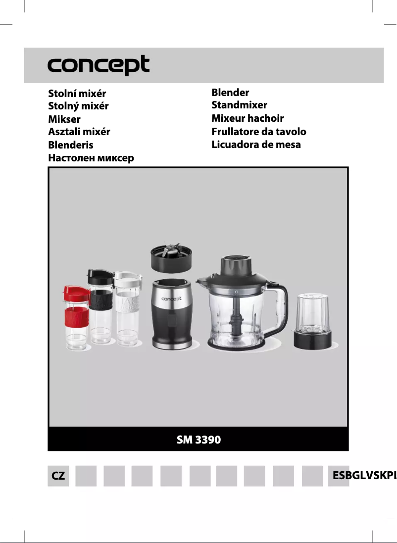 Page 1 of the manual User Manual Concept SM3392