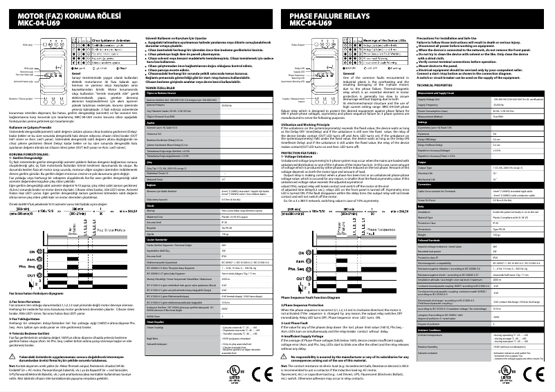 First page image of the manual for MKC-04-U69