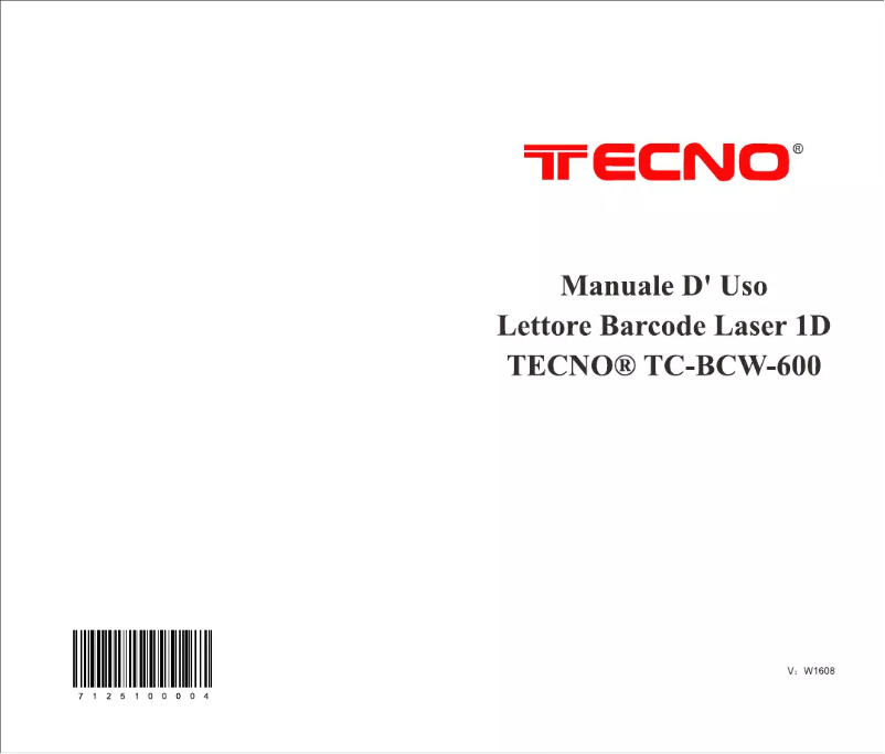 Page 1 of the manual User Manual Tecno TC-BCW-600