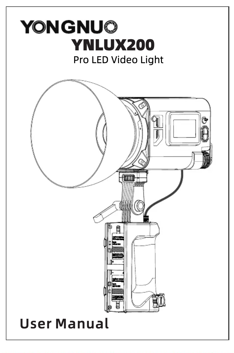 First page image of the manual for YNLUX200