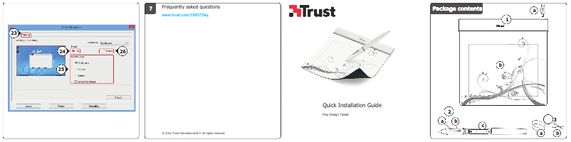 Page 1 of the manual User Manual Trust Flex Design