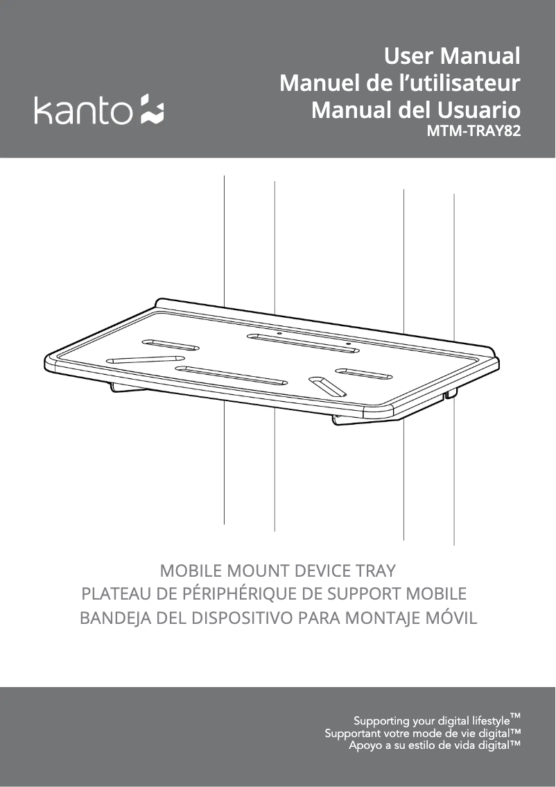 First page image of the manual for MTM-TRAY82