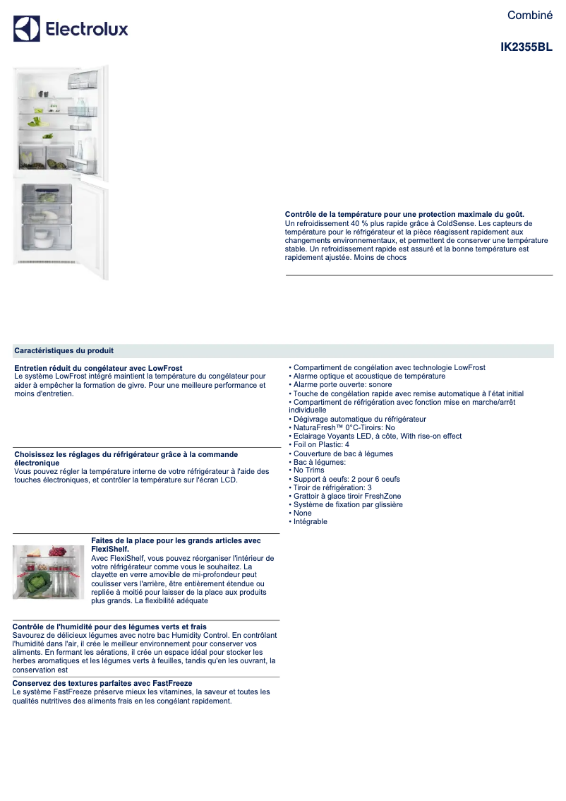 First page image of the manual for IK2355BL