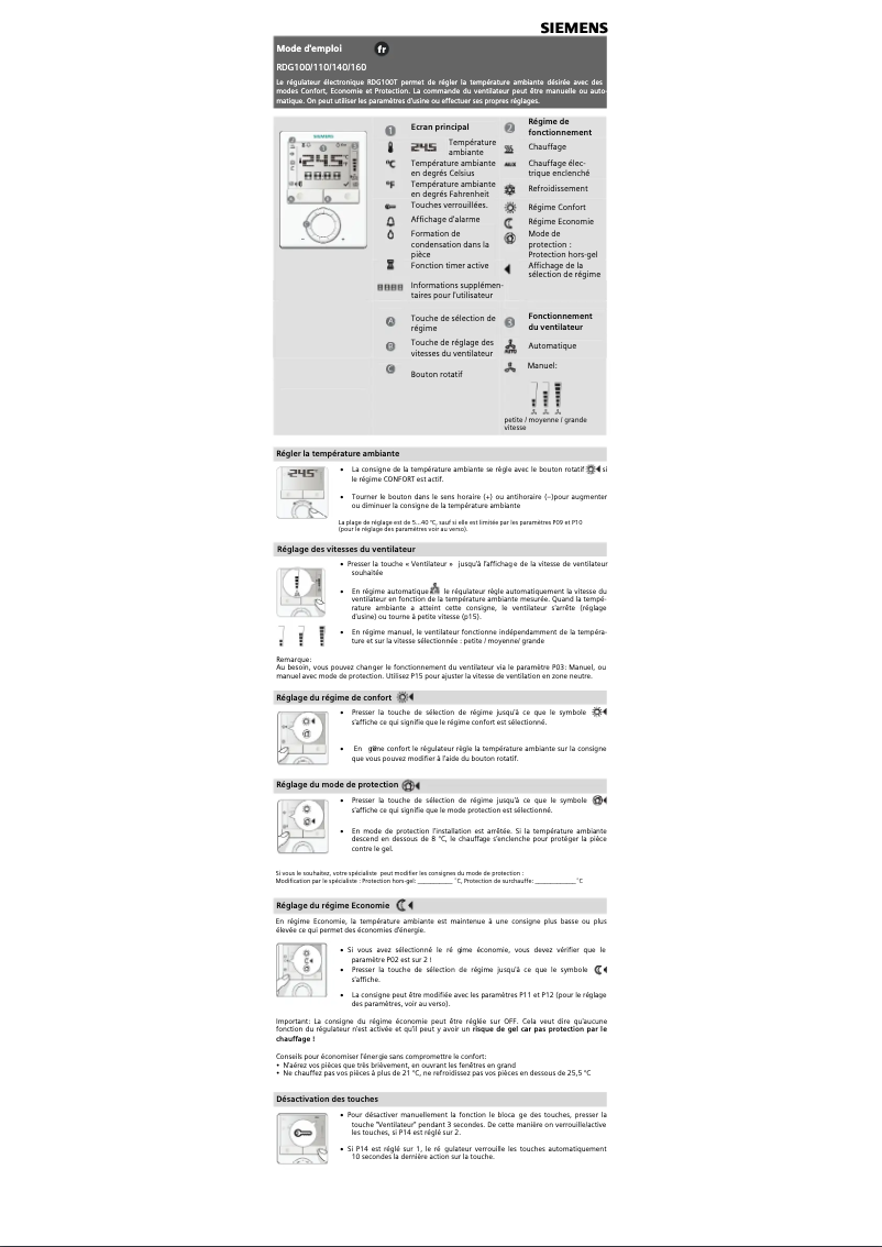 First page image of the manual for RDG160