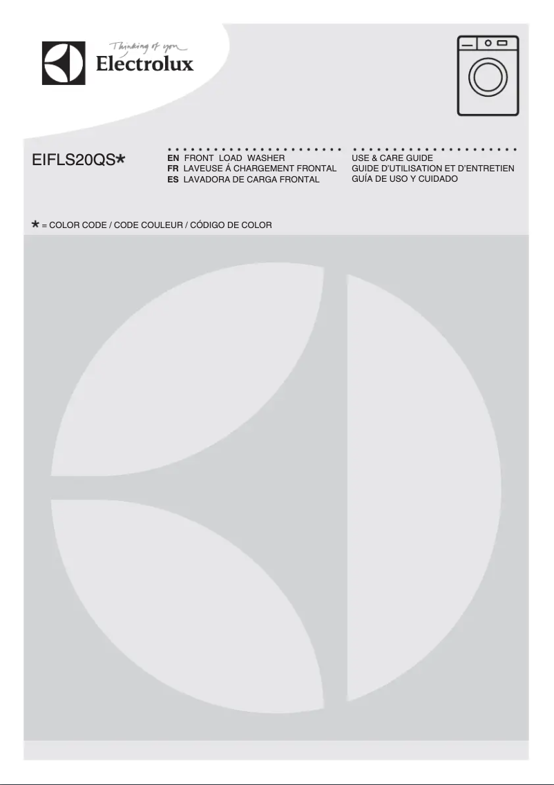 First page image of the manual for EIFLS20QS