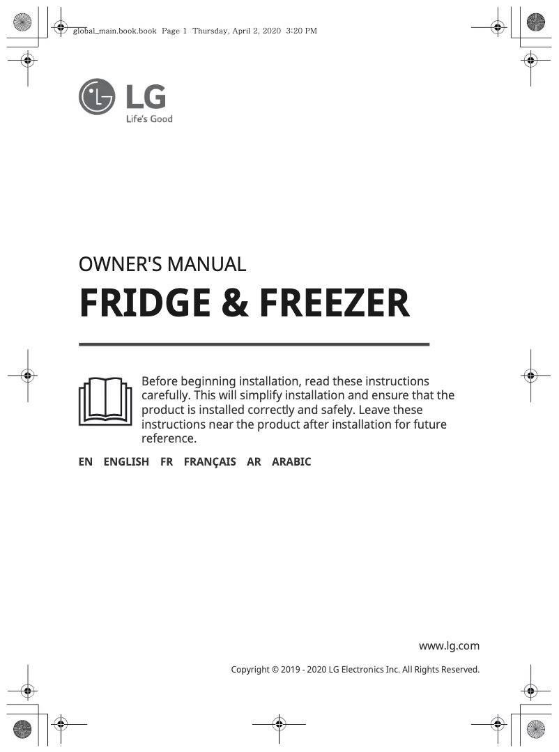 Page 1 of the manual User Manual LG GC-B247SLUV