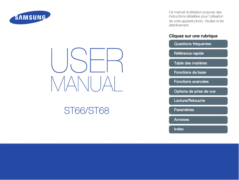 First page image of the manual for ST66