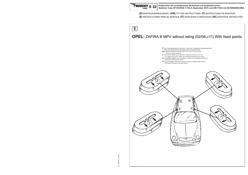 First page image of the manual for S 32