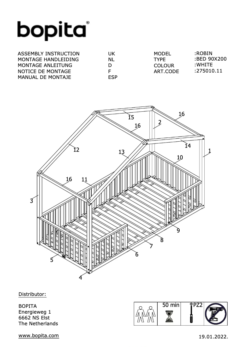 First page image of the manual for Robin