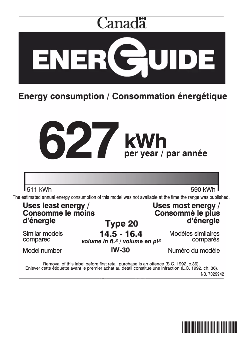 First page image of the manual for IW-30A-RH
