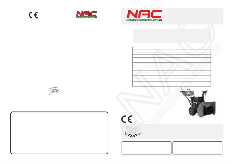 First page image of the manual for JZ7818