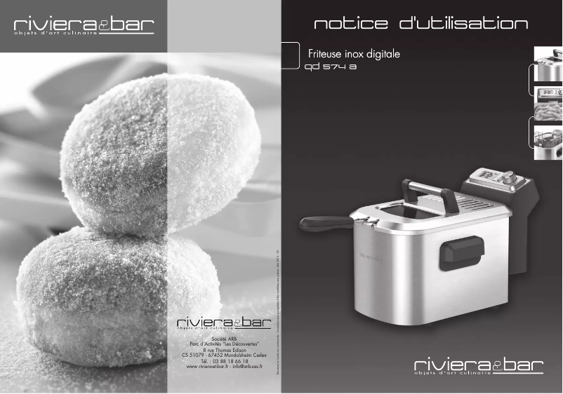 Page 1 of the manual User Manual Riviera & Bar QD 574 A