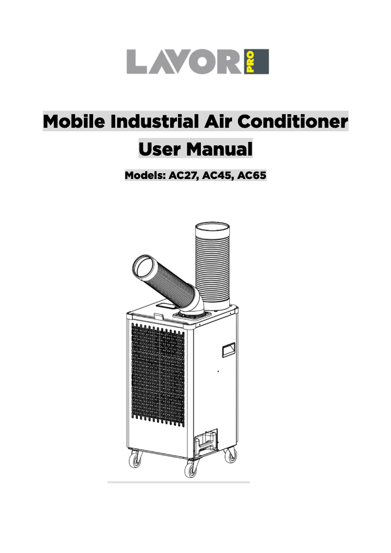Page 1 of the manual User Manual Lavorwash AC27