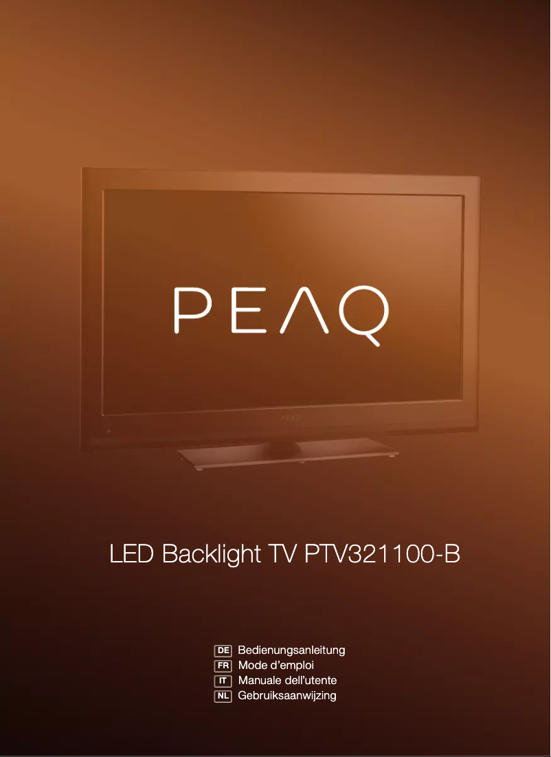 First page image of the manual for PTV321100-B