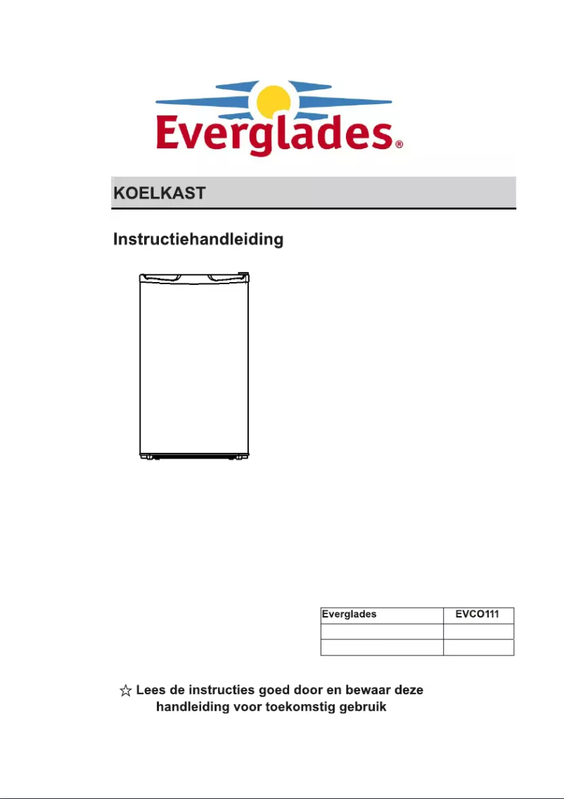 Page 1 of the manual User Manual Everglades EVCO111
