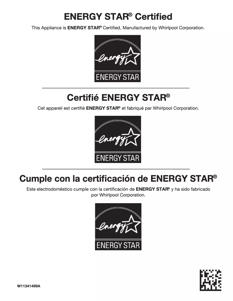 First page image of the manual for MVW7232HC