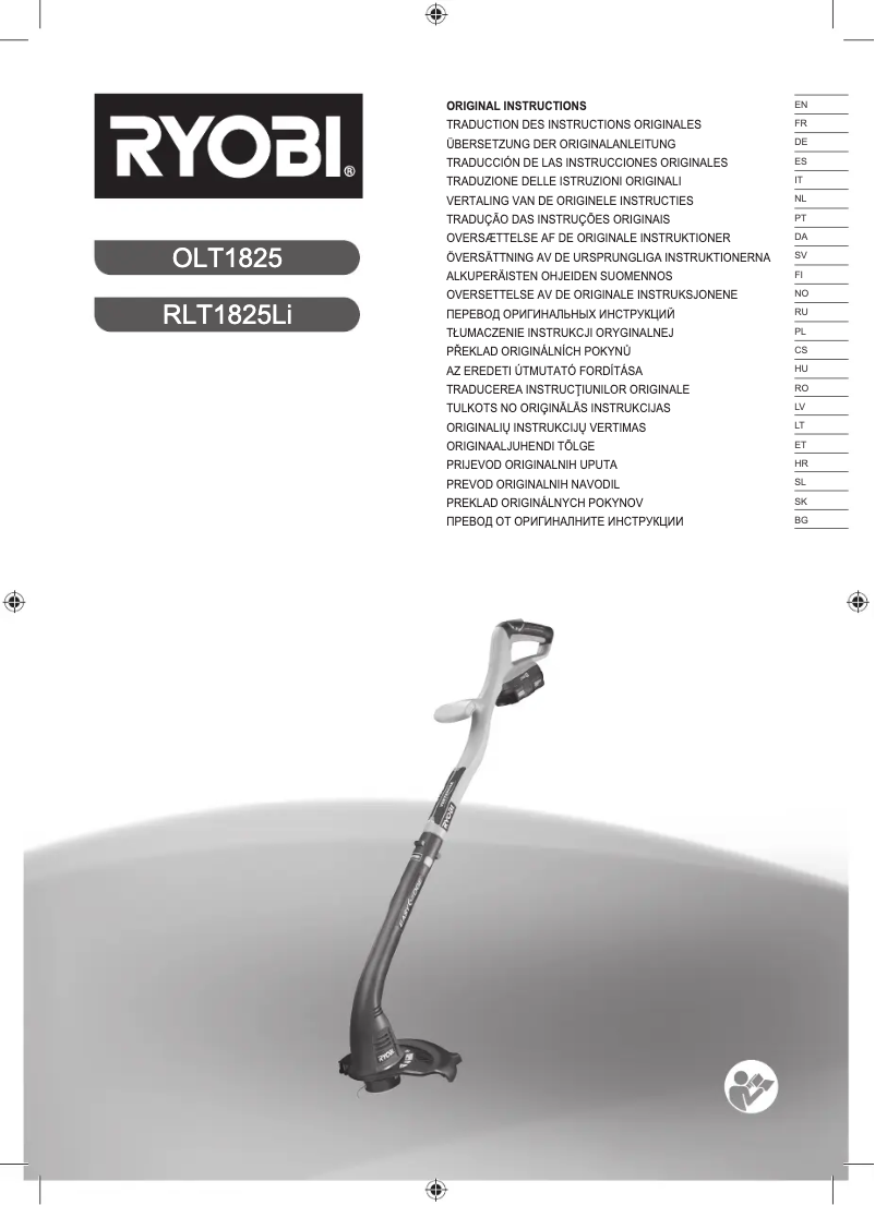 First page image of the manual for RLT1825LI