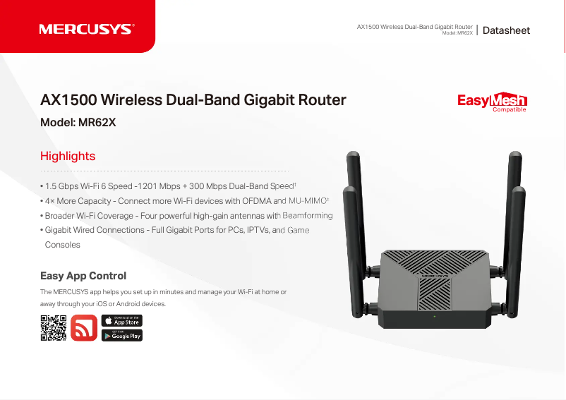 Image de la première page du manuel de l'appareil MR62X